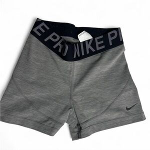 Gray Nike Pro Shorts